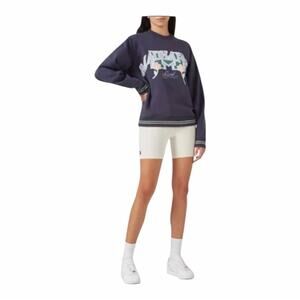 Madhappy Blizzard Streetwear Chunky Logo Crewneck Navy Blue Sweatshirt XS NWT